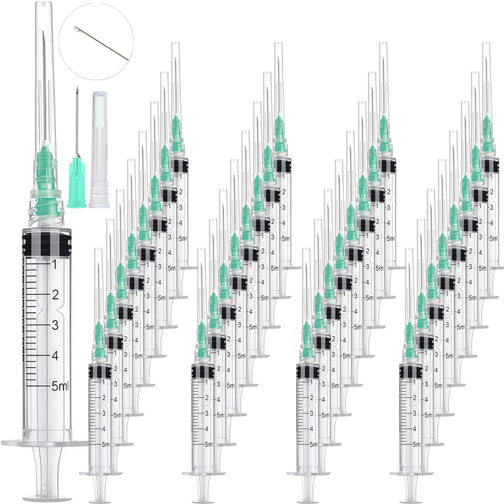 Nail Art Design - 5ml ルアーロックシリンジ、ペットや家畜に適しています、工業用、実験室での調剤、工芸品、DIY衣料品、ネイルアート、ラインストーンの貼り付け、実験室での調剤、工業用給餌、ペットの給餌、多目的、科学研究所、植物の水やり、水槽の水交換用シリンジ