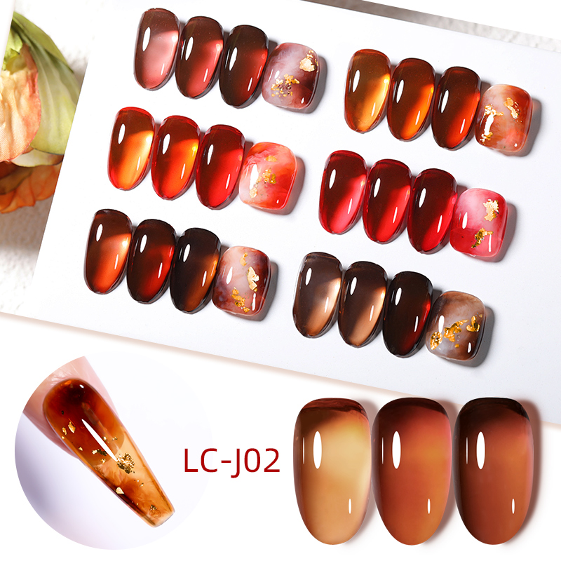 LILYCUTE 7 ミリリットルゼリーアンバージェルマニキ - Nail Art Leopard のレビューと価格
