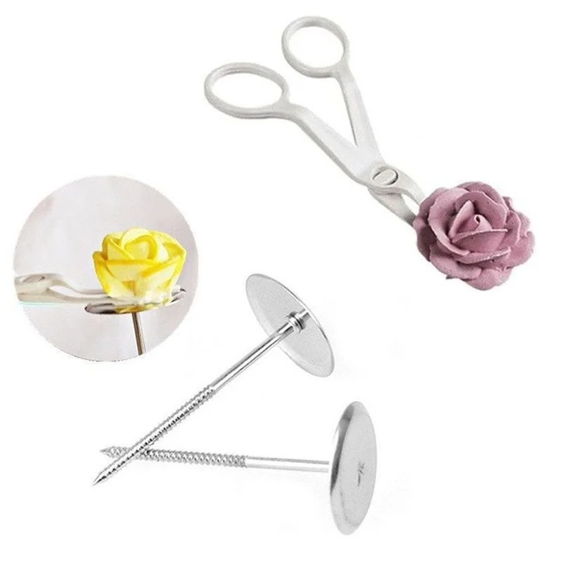 2 ピース/セット配管花はさみネイル安全ローズ装飾リフターフ - Nail Art Wedding のレビューと価格