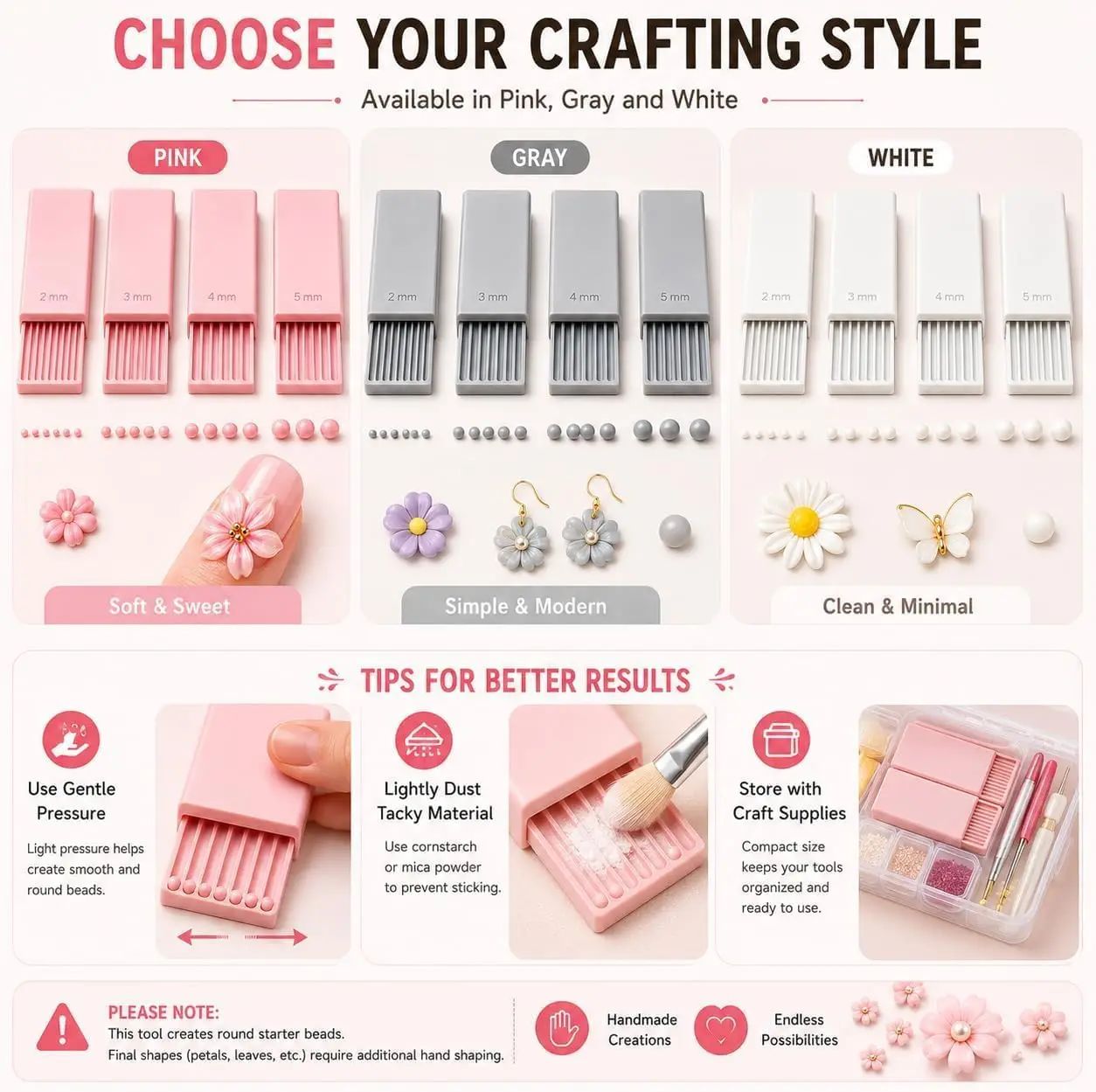 4個入り 3Dプリントクレイジェルボールメーカーツール、3D - Nail Art Nail Art のレビューと価格