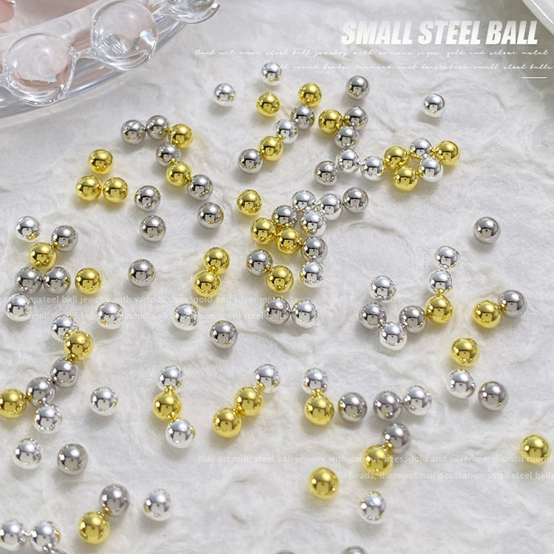 ネイルキャビアビーズ 0.4/0.6/0.8/1mm シルバ - Nail Art Rose Gold のレビューと価格