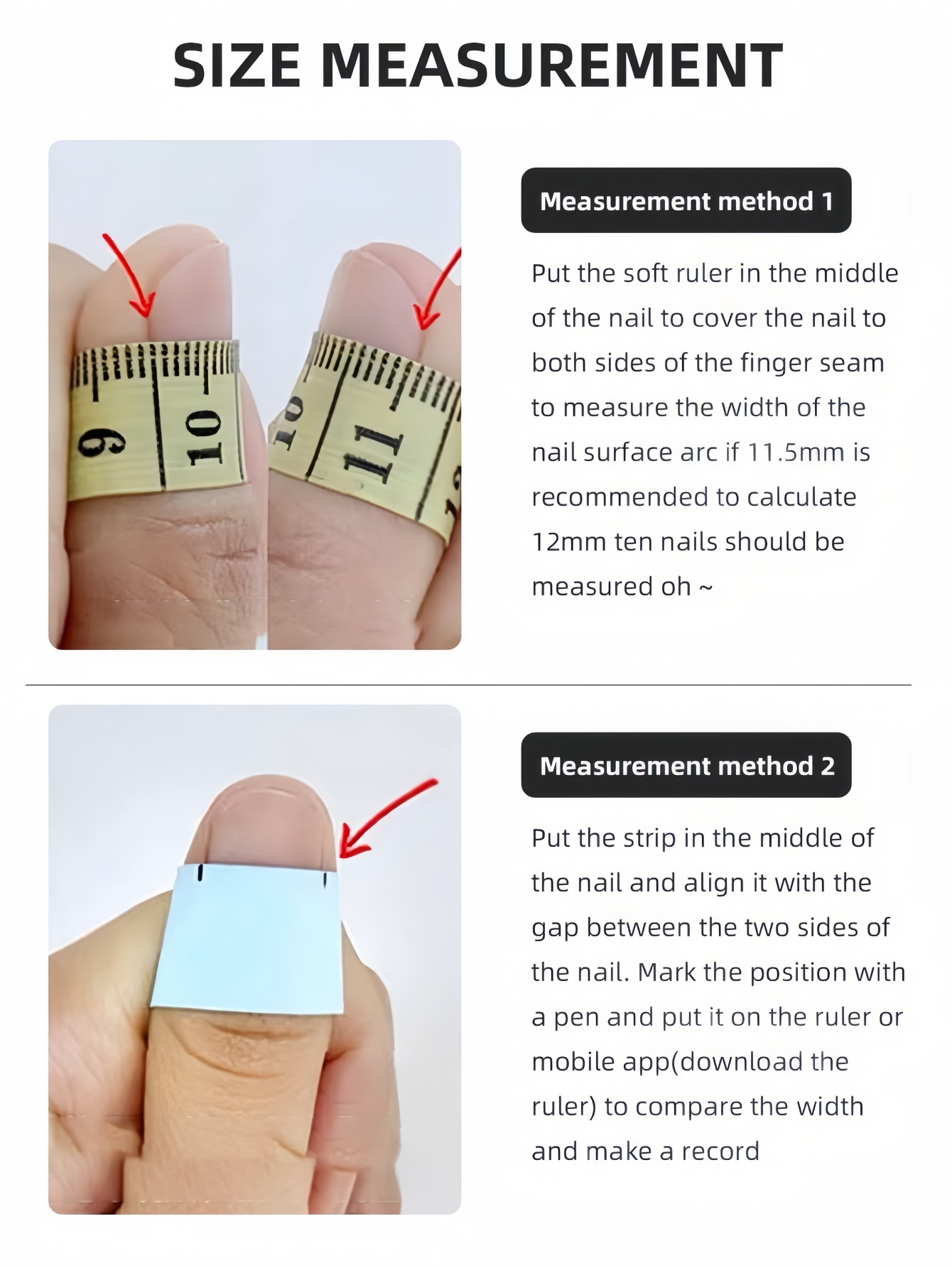 10ピースセット、アーモンド型のつけ爪、黒と白のコントラスト - Nail Art Design のレビューと価格