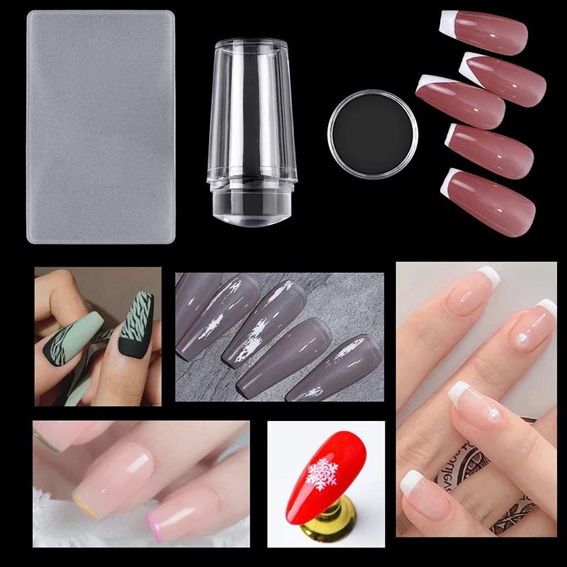 ネイルアートスタンピングプレートキット フレンチマニキュアデ - Nail Art Leopard のレビューと価格