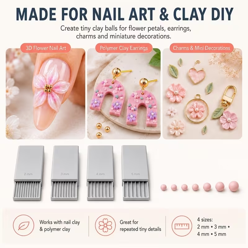 3Dプリントクレイジェルボールメーカーツール、3Dジェルフラ - Nail Art Nail Art のレビューと価格
