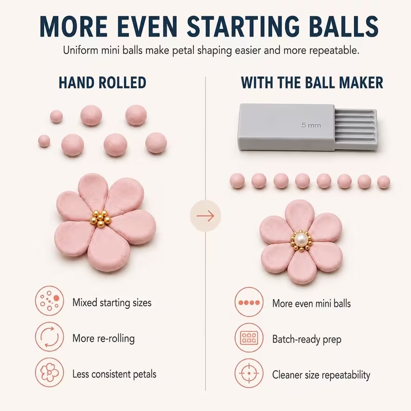 3Dプリントクレイジェルボールメーカーツール、3Dジェルフラ - Nail Art Nail Art のレビューと価格