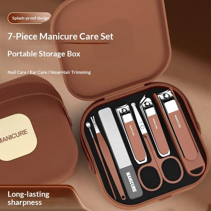 7/8点入りネイルアートツールセット、ネイルカットキット、ネ - Nail Art For Men のレビューと価格