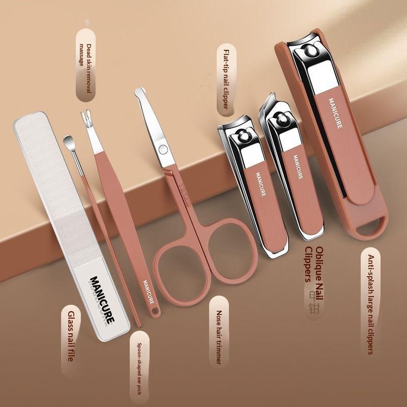 7/8点入りネイルアートツールセット、ネイルカットキット、ネ - Nail Art For Men のレビューと価格