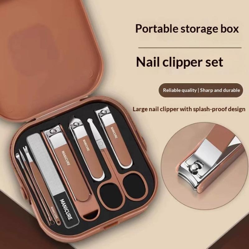 7/8点入りネイルアートツールセット、ネイルカットキット、ネ - Nail Art For Men のレビューと価格