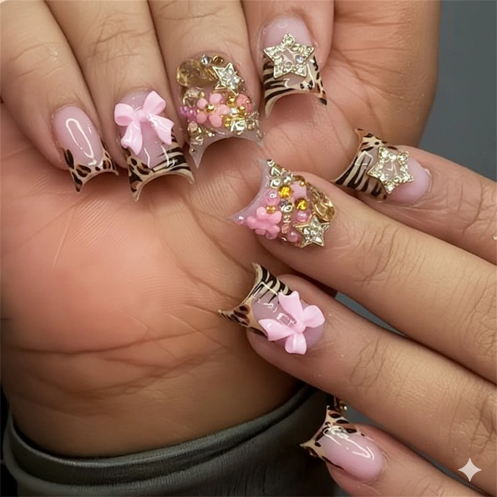 24枚入り ショートダックビルプレスオンネイル ヌードピンク - Nail Art Leopard のレビューと価格